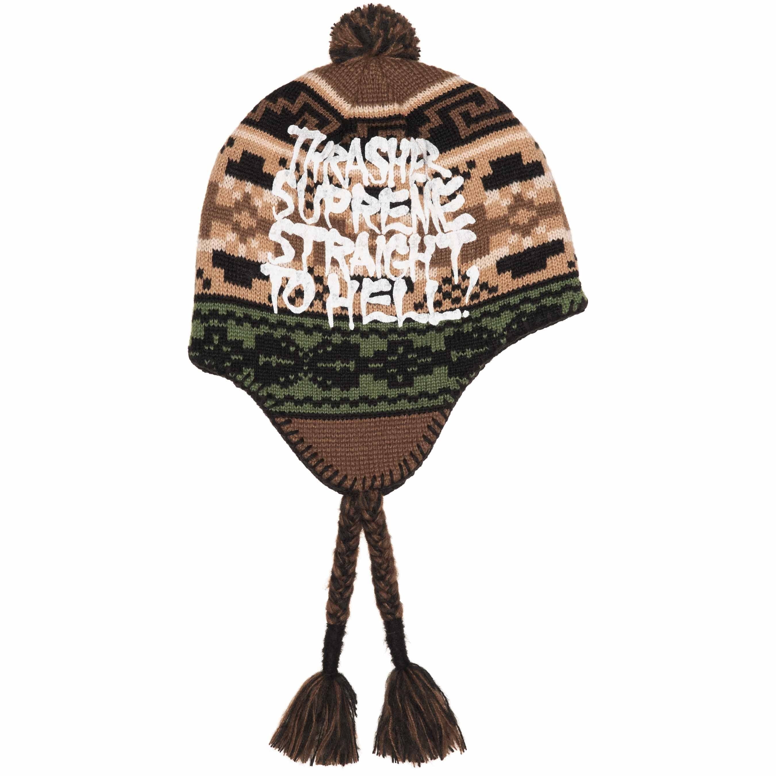 Supreme®/Thrasher® Earflap Beanie view 4